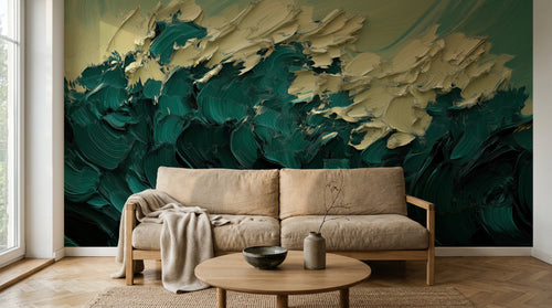 Design A0260 — Papier peint Art Abstrait Vagues et Lignes — Novomur