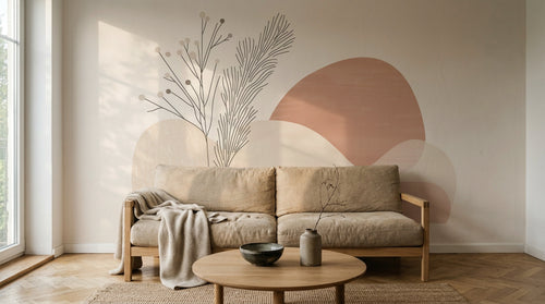 Design A0342 — Papier peint Paysage Montagne Minimaliste - Collection 1 — Novomur