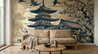 Design A0579 — Papier peint Mont Fuji et Hokusai — Novomur