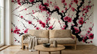 Design A0807 — Papier peint Cerisier Blanc et Prunier — Novomur