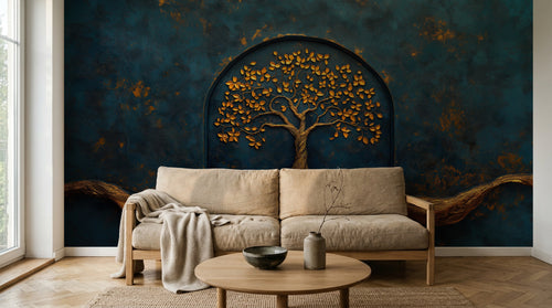 Design A0861 — Papier peint Arbres Décoratifs — Novomur