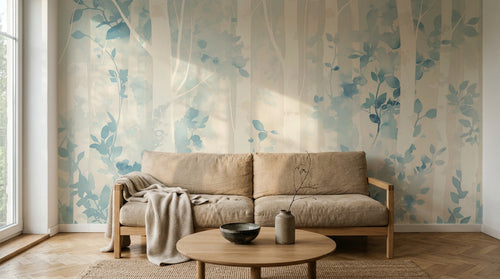 Design A0940 — Papier peint Forêt Bouleaux — Novomur