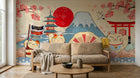 Design AS0707 — Papier peint Mont Fuji et Hokusai — Novomur
