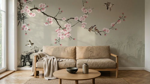Design C0919 — Papier peint Cerisier en Fleurs — Novomur