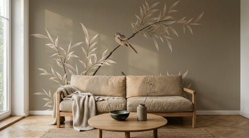 Design C0921 — Papier peint Magnolia & Oiseaux — Novomur