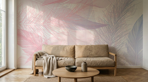Design D0378 — Papier peint Plumes — Novomur