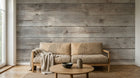 Design D0888 — Papier peint Bois Rustique Blanchi — Novomur