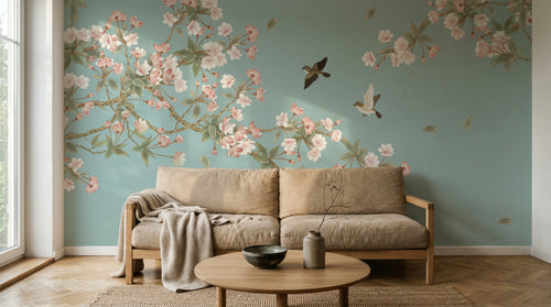 Design E0288 — Papier peint Cerisier en Fleurs — Novomur
