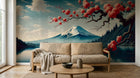 Design F0003 — Papier peint Mont Fuji et Hokusai — Novomur