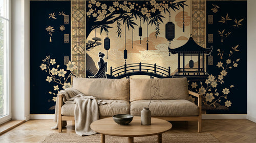 Design F0196 — Papier peint Bambou — Novomur