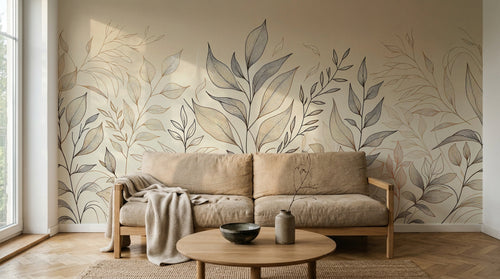 Design F0197 — Papier peint Botanique Feuillage - Collection 2 — Novomur