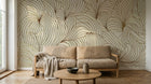 Design F0496 — Papier peint Art Abstrait Vagues et Lignes — Novomur