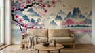 Design F0620 — Papier peint Cerisier Rose — Novomur
