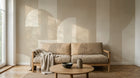 Design F0635 — Papier peint Art Abstrait Bauhaus Beige - Collection 2 — Novomur