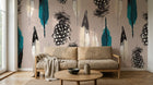 Design SD0063 — Papier peint Plumes — Novomur