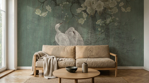 Design SD0551 — Papier peint Magnolia & Oiseaux — Novomur
