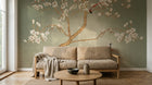 Design SK0166 — Papier peint Magnolia & Oiseaux — Novomur