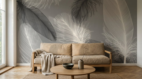 Design SK0650 — Papier peint Plumes — Novomur