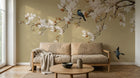 Design SK0777 — Papier peint Cerisier Blanc et Prunier — Novomur