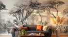 Design A0056 — Papier peint Safari Savane Aquarelle - Collection 2 — Novomur