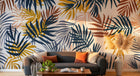 Design A0064 — Papier peint Palmier Tropical Vert - Collection 4 — Novomur