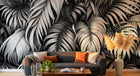 Design A0069 — Papier peint Palmier Tropical Vert - Collection 4 — Novomur
