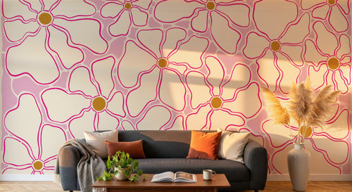 Design A0129 — Papier peint Floral Vintage Baroque — Novomur