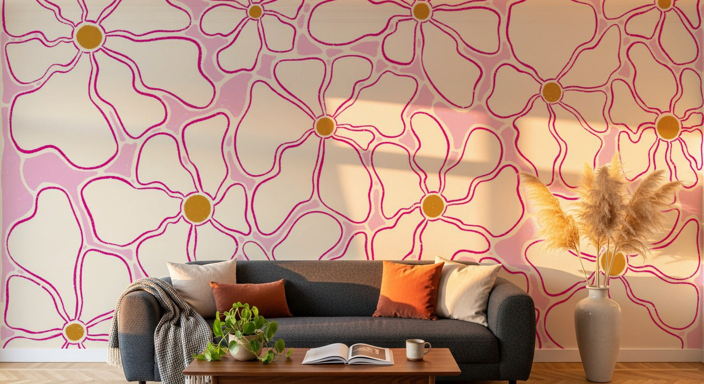 Papier peint Floral - Sur mesure - Design A0129