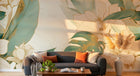 Design A0313 — Papier peint Palmier Tropical Vert - Collection 3 — Novomur