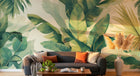 Design A0376 — Papier peint Palmier Tropical Vert - Collection 1 — Novomur