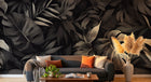 Design A0390 — Papier peint Palmier Tropical Vert - Collection 4 — Novomur