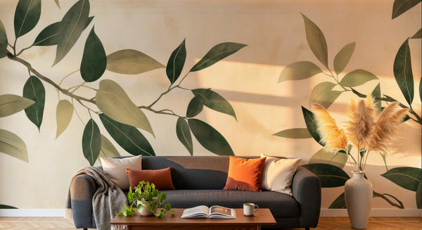 Papier peint Botanique Feuillage - Collection 1 - Sur mesure