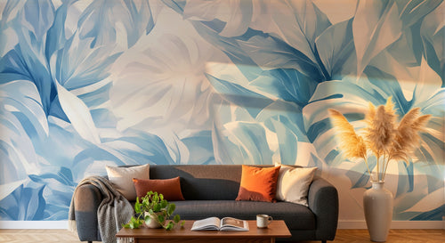 Design A0588 — Papier peint Palmier Tropical Vert - Collection 4 — Novomur
