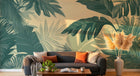 Design A0611 — Papier peint Palmier Tropical Vert - Collection 3 — Novomur
