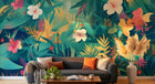 Design A0753 — Papier peint Jungle Tropicale Dense Aquarelle — Novomur