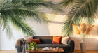 Design A0838 — Papier peint Palmier Tropical Vert - Collection 4 — Novomur
