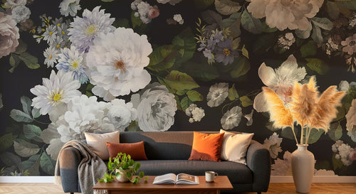Design C0725 — Papier peint Floral Vintage Baroque — Novomur
