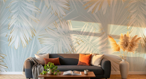 Design D0052 — Papier peint Palmier Tropical Vert - Collection 3 — Novomur