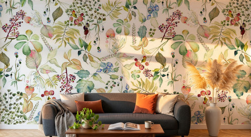 Design D0218 — Papier peint Botanique Feuillage - Collection 2 — Novomur