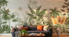 Design D0328 — Papier peint Palmier Tropical Vert - Collection 1 — Novomur
