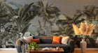 Design E0157 — Papier peint Palmier Tropical Vert - Collection 3 — Novomur