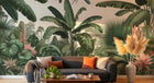 Design F0028 — Papier peint Jungle Tropicale Dense Aquarelle — Novomur