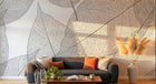 Design FC627 — Papier peint Feuilles transparentes nervurees gris — Novomur