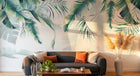 Design SD0116 — Papier peint Palmier Tropical Vert - Collection 1 — Novomur