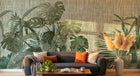 Design SK0055 — Papier peint Palmier Tropical Vert - Collection 2 — Novomur