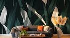 Design SK0704 — Papier peint Palmier Tropical Vert - Collection 2 — Novomur