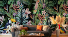 Design SL0377 — Papier peint Palmier Tropical & Jungle Dense — Novomur