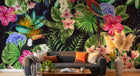 Design ZX0243 — Papier peint Palmier Tropical & Jungle Dense — Novomur