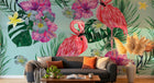 Design ZX0769 — Papier peint Palmier Tropical & Jungle Dense — Novomur