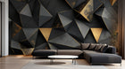 Design A0037 — Papier peint Géométrique Triangles et Losanges - Collection 1 — Novomur
